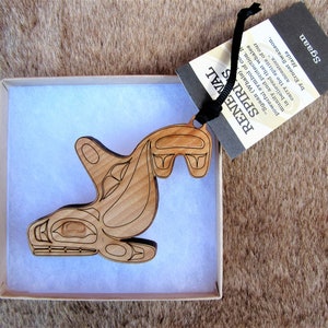 Haida First Nation 'Orca' Renewal Spirit Ornament Pacific North West Coast Native Indigenous Art