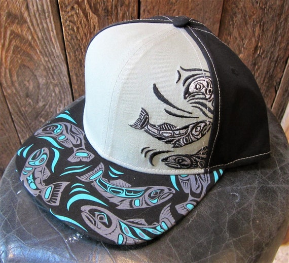 Haisla Heiltsuk First Nation 'sacred Salmon' Snapback Ball Cap Hat