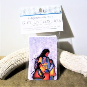 Ojibway First Nation 'Winter Mother' Kleine Geschenkbeilagen Set mit 8 Karten & Umschlägen Ureinwohner der Ostwälder