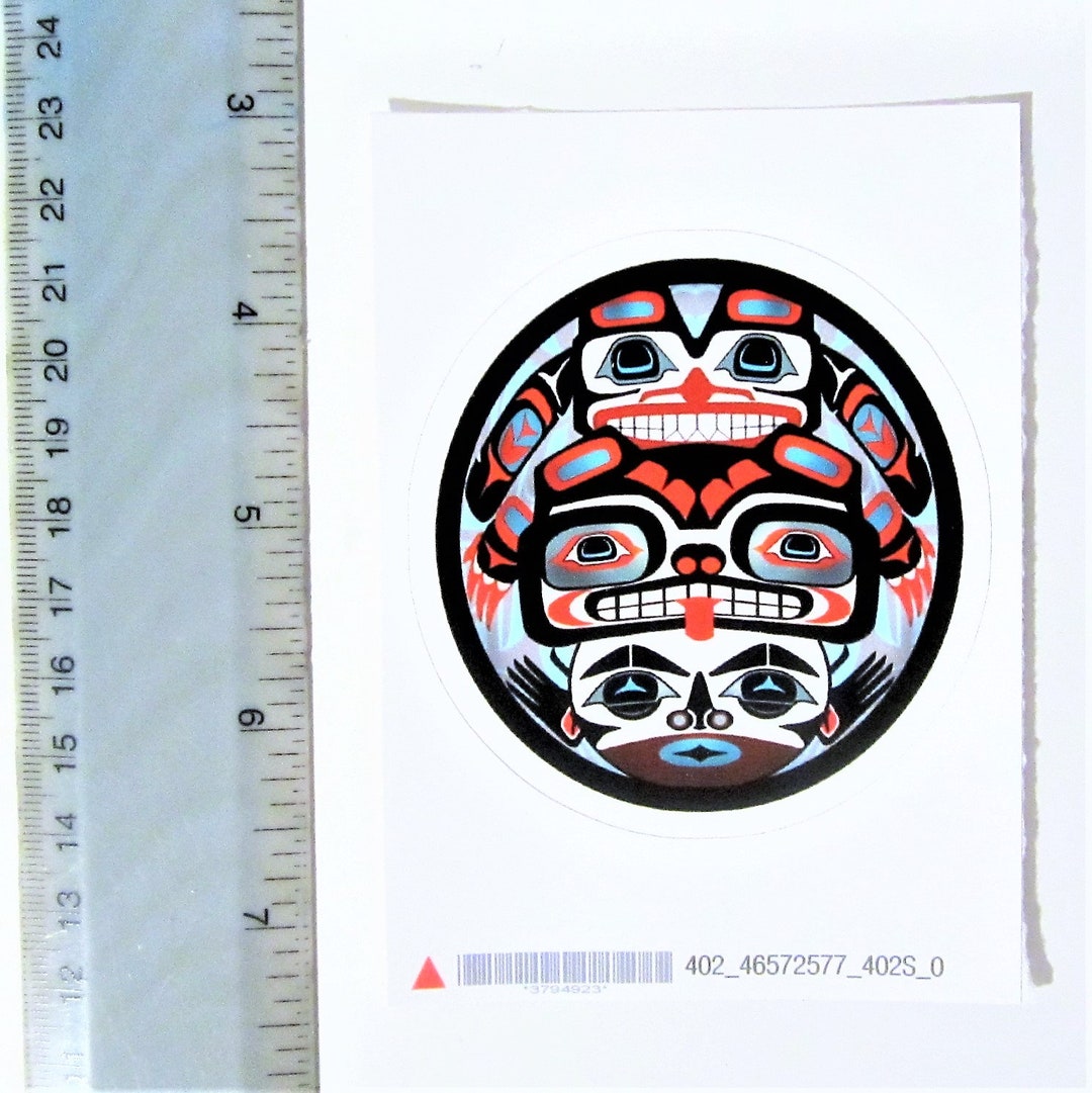 First Nations Sticker First Nations ''natural Mode'' Sticker Decal Pacific North West Native ...