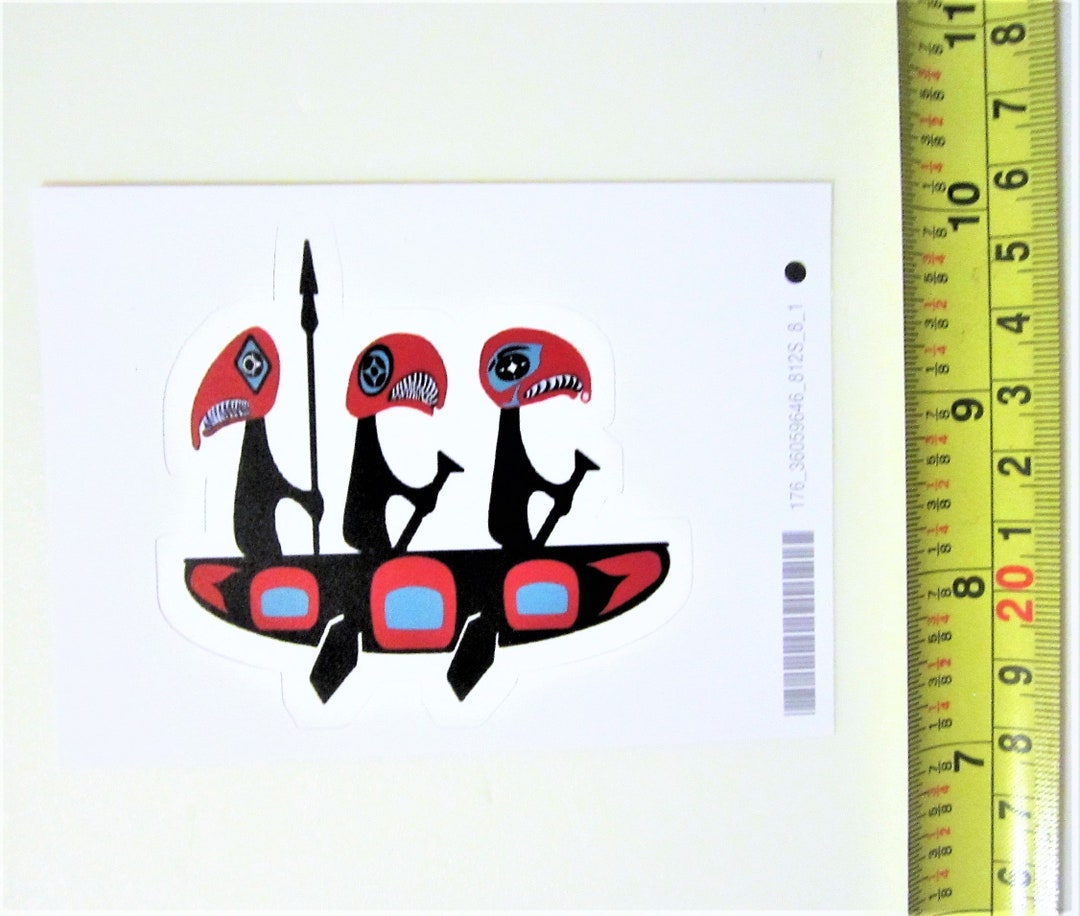 First Nations Sticker First Nations 'the Journey' Sticker Decal West Coast Native Indigenous ...