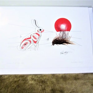 Northern Tuchone First Nations &#39;&#39;Dawn of a New Day&#39;&#39; Native Indigenous Art Post Card & Envelope 6&#39;&#39;x9&#39;&#39;