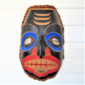 &quot;Haida First Nation &quot;&quot;Ancestor&quot;&quot; Große Zedernmaske Carving Pazifische Nordwestküste Ureinwohner Kunst.&quot;