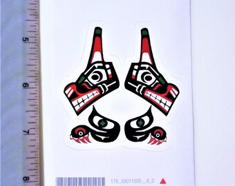 First Nations Sticker First Nations ''bison'' Sticker Decal Native Westcoast Indigenous Art ...