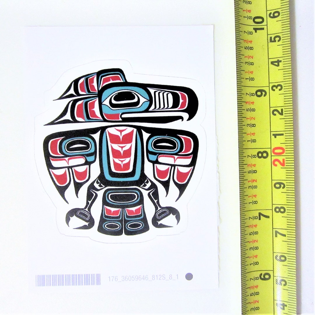 First Nations Sticker First Nations ''thunderbird' Sticker Decal West Coast Native Indigenous ...