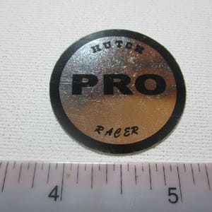 Vintage hutch BMX original &#39;Pro Racer&#39; handlebar frame sticker / decal