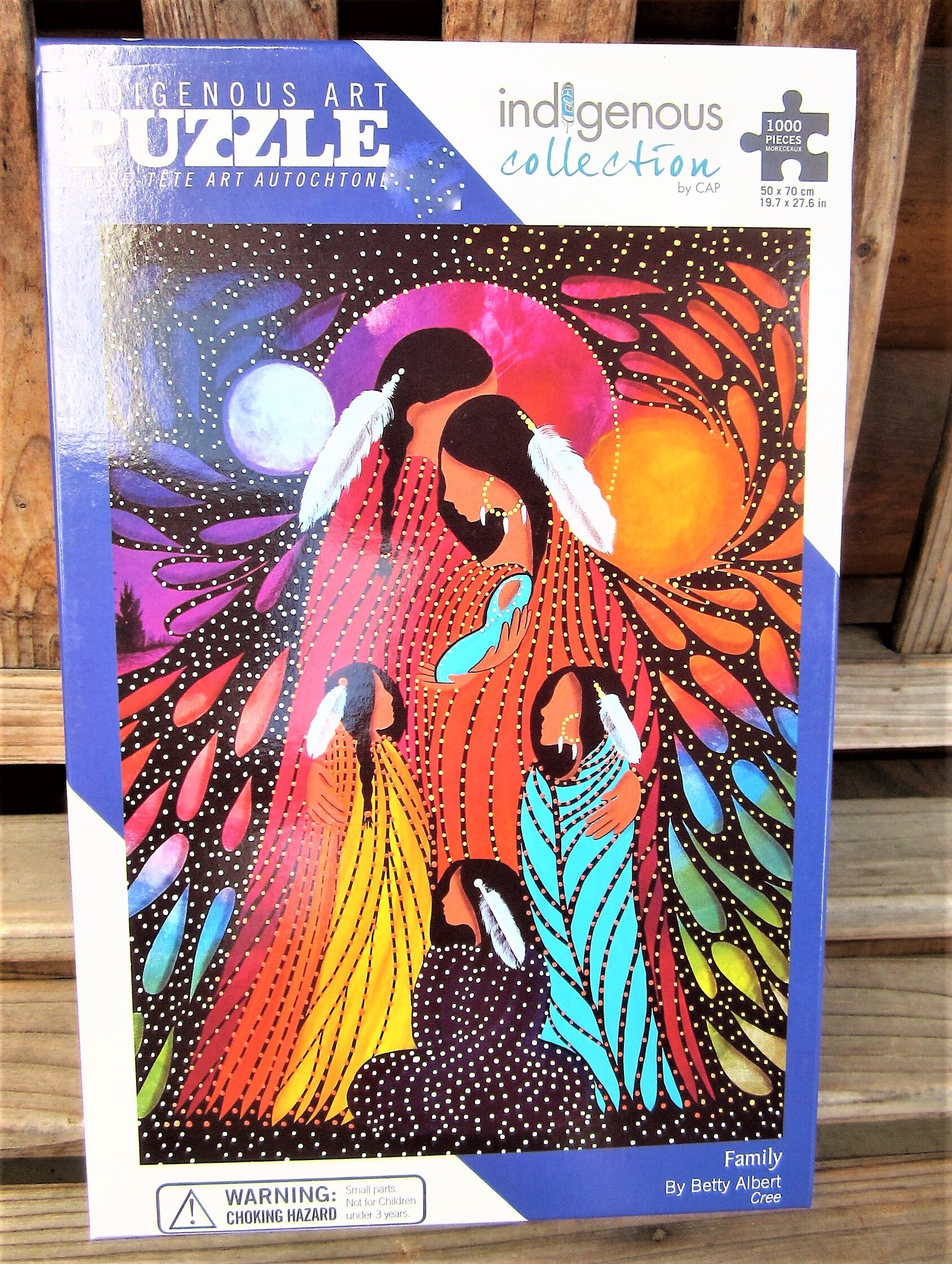 Cree First Nation 'Family' 1000 Piece Puzzle image 1