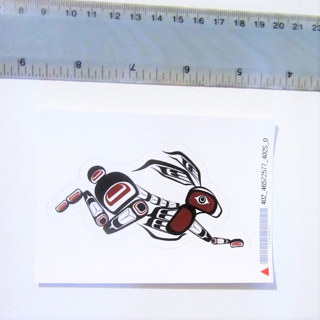 First Nations 'rabbit' Sticker Decal Pacific North West Native ...