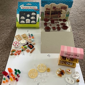 Sylvanian vintage rare kitchen and food items - please choose from drop down list