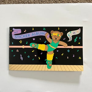 Sandylion vintage rare Balleria Bear sticker album