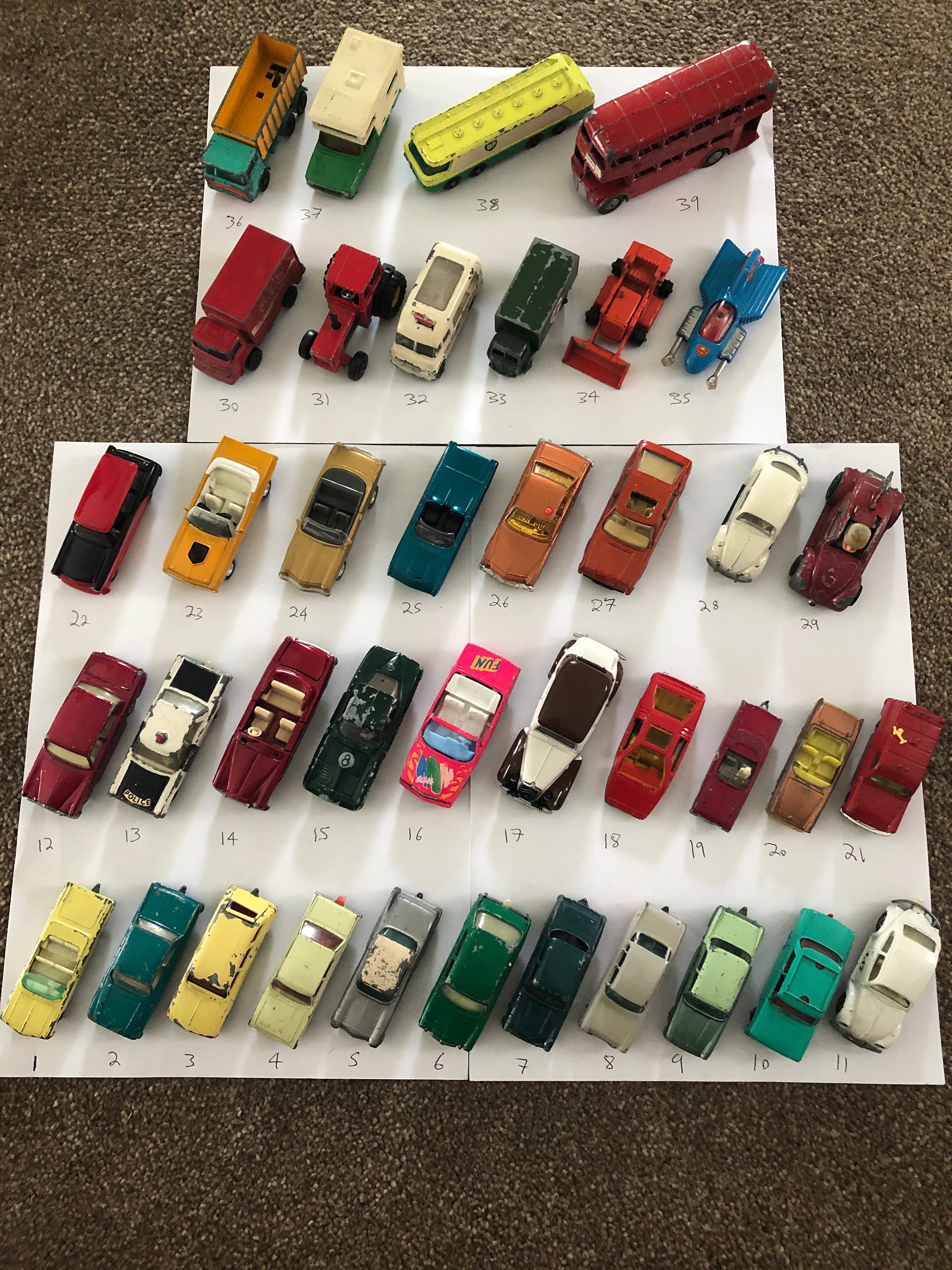 Lesney, Matchbox, Husky, Majorette, Lone Star, Corgi Juniors, Siku