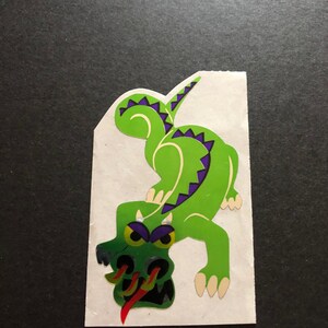 Sandylion vintage 80s very rare foil dragon sticker