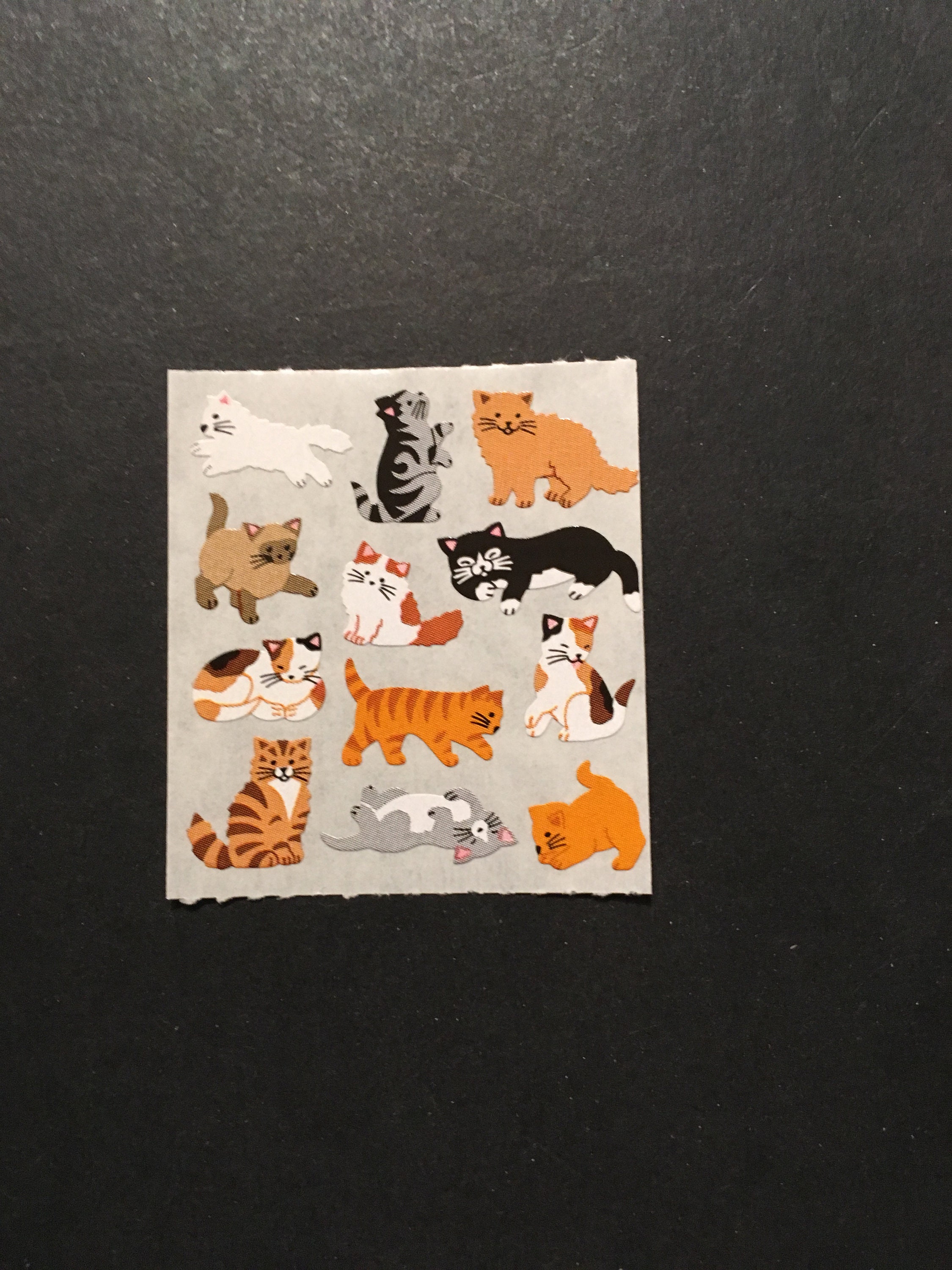 Sandylion Vintage Rare Paper Mini Cat Stickers - Etsy
