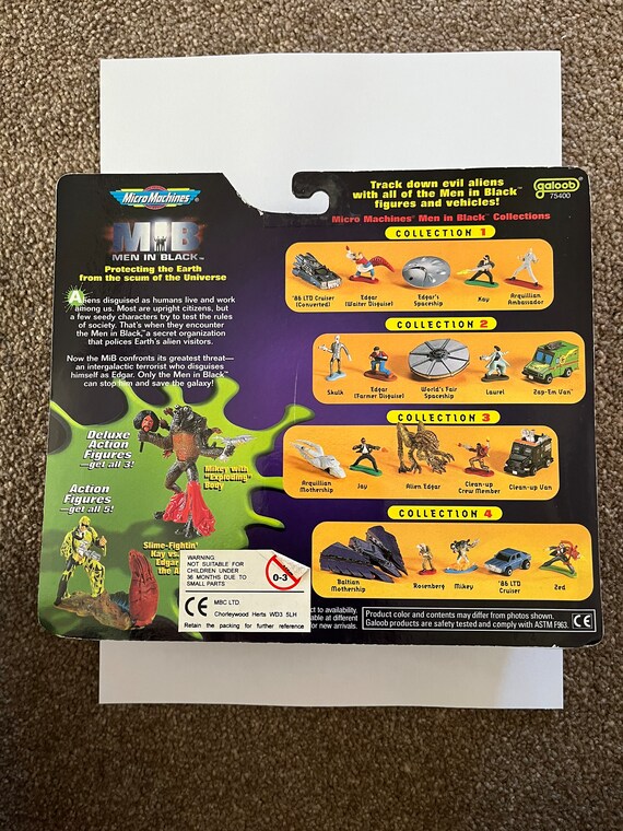 Micro Machines Vintage Rare Men in Black Set No:3 - Etsy
