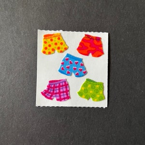 Sandylion vintage rare fuzzy shorts stickers