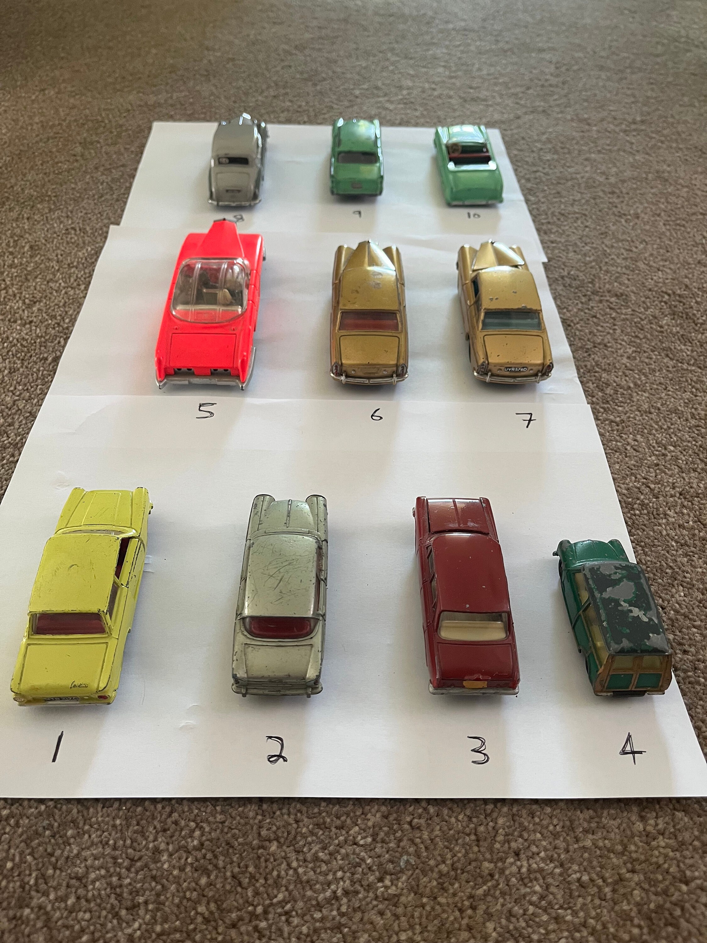 DINKY TOYSなどのビンテージオートバイ,ミニカー4個セット DINKY TOYSなどのビンテージオートバイ,ミニカー4個セット