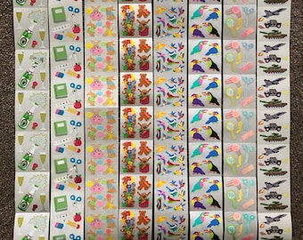 高速 割引 平日 Long Rare Vintage Sandylion Sticker in Squares (8 Strips コレクション