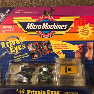 Micro Machines vintage rare Private eyes set