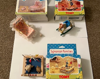 Artículos de bebé raros vintage de Sylvanian: elija de la lista desplegable