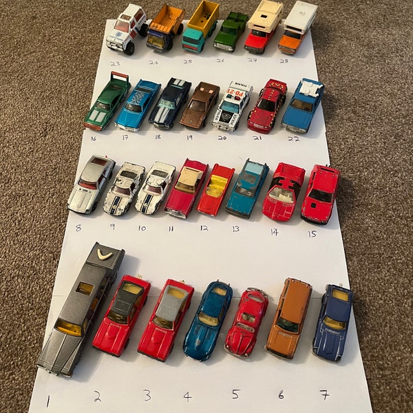 Majorette, Matchbox, Husky cars and trucks - please choose from drop down list