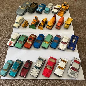 Lesney, Matchbox, Husky, Corgi, Majorette - large car and truck lot