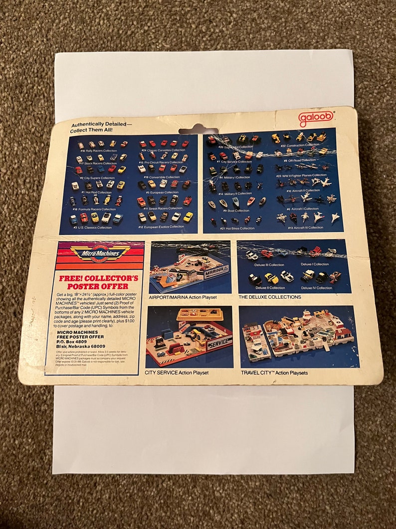 Micro Machine Collection Display Micro Machines Vintage Deluxe Collection Set - Etsy