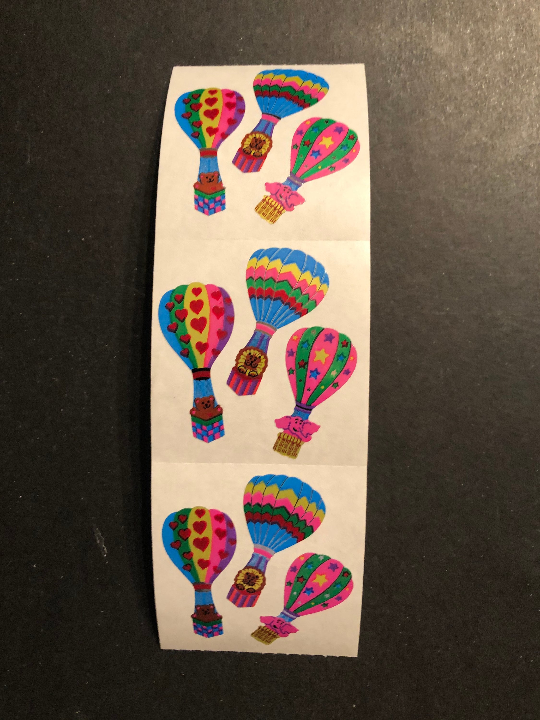 Stickers Vintage Sandylion - Maxi Feuille RARE Love Balloon 1984