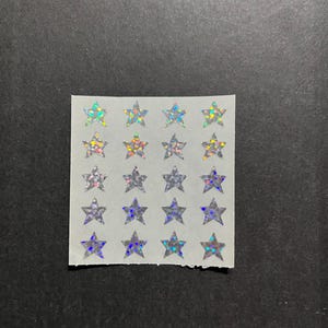 Sandylion rare silver mini star stickers