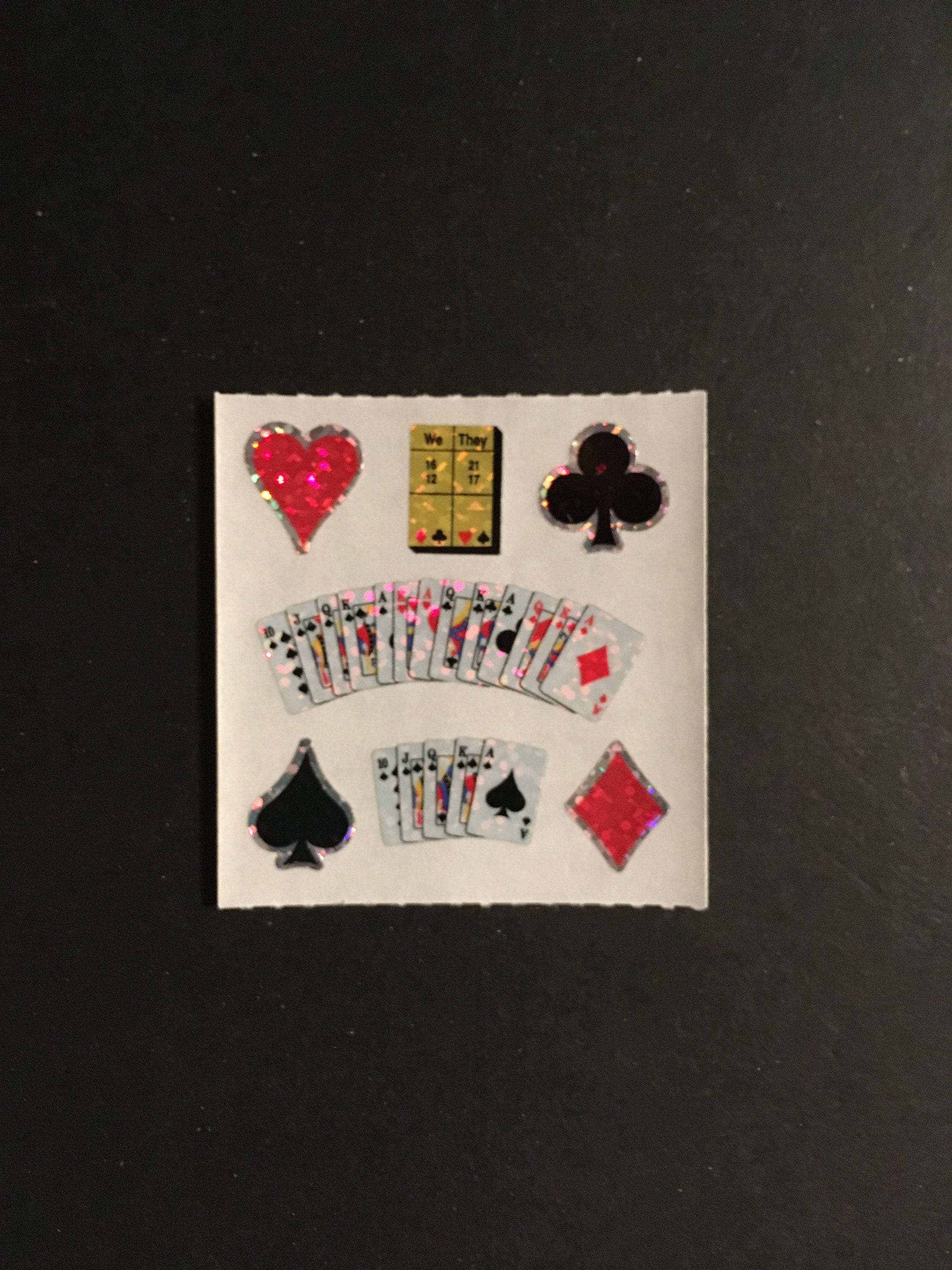 Sandylion vintage rare playing card stickers
