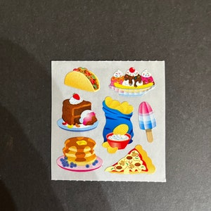 Sandylion vintage rare paper food stickers