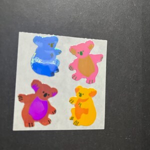 Naklejki Sandylion vintage 80s rzadkie błyszczące koala