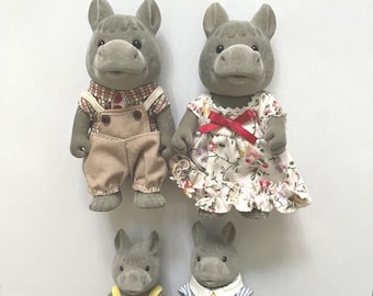 Baerenwald / Sylvanian vintage very rare Donkey family