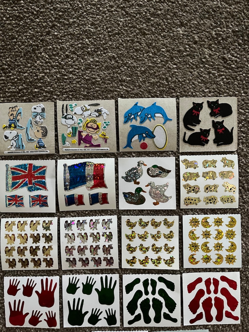 Stickermagic Fuzzy, Glossy, Prismatic Stickers - Please Choose From ...