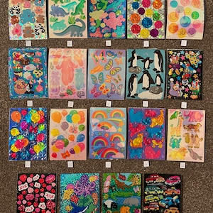 Sandylion vintage rare maxi pearl and prismatic stickers - please choose from drop down list