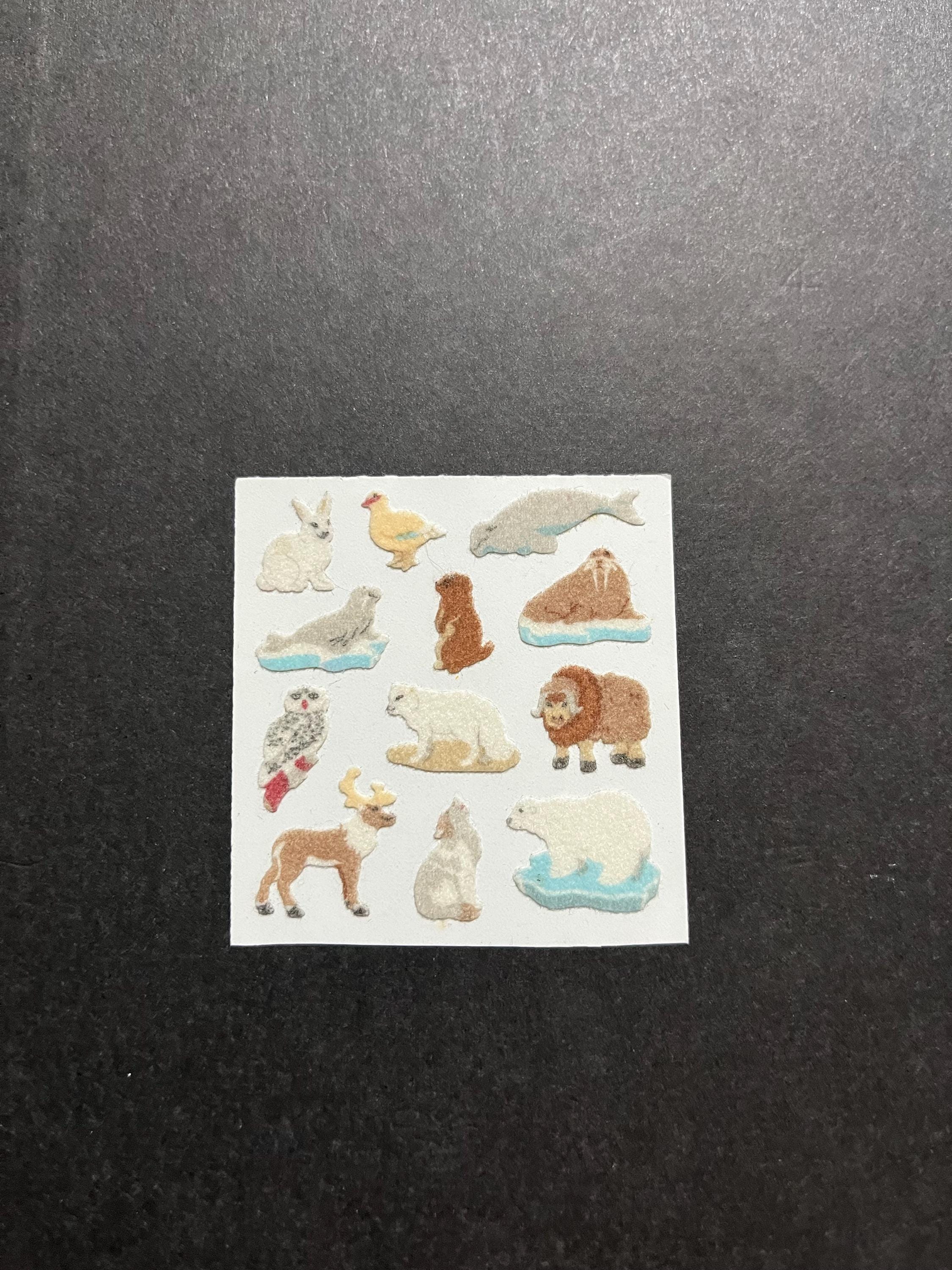 Sandylion Vintage Very Rare Mini Fuzzy Animal Stickers - Etsy