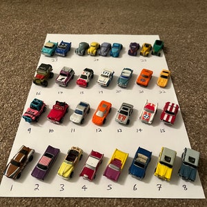 Micro Machines vintage zeldzame auto&#39;s - kies uit de vervolgkeuzelijst