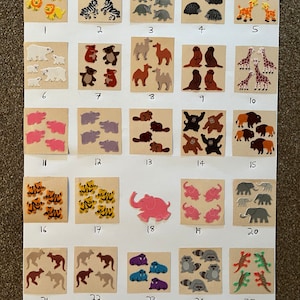 Sandylion vintage 80s very rare fuzzy brown back animal stickers - please choose from drop down list