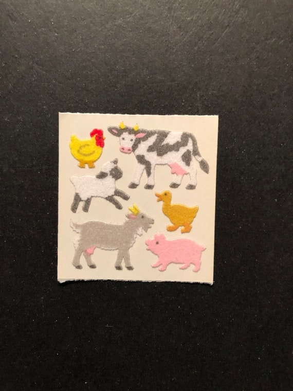 Sandylion vintage very rare kromekotepaper animals on phone stickers