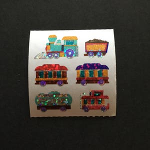 Sandylion vintage rare shiny train sticker