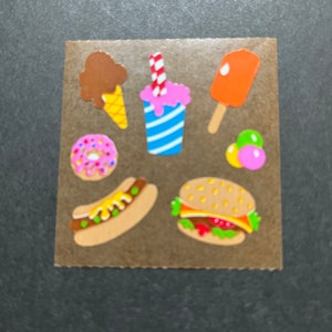 Sandylion vintage very rare kromekote junk food stickers