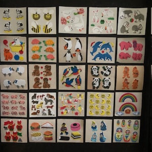Stickermagic rare fuzzy and silky stickers - please choose from drop down list