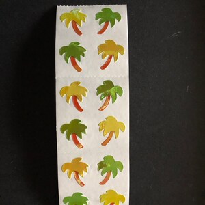 Sandylion vintage rare palm tree sticker strip