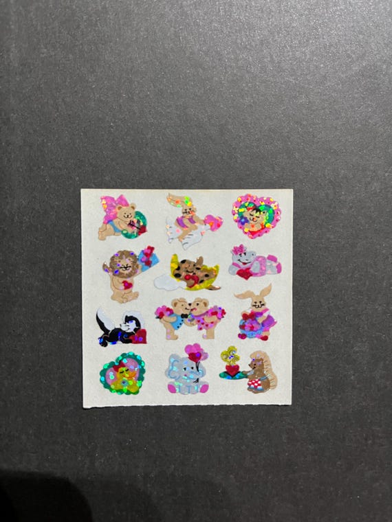 Sandylion Vintage Very Rare Mini Animals in Love Stickers - Etsy