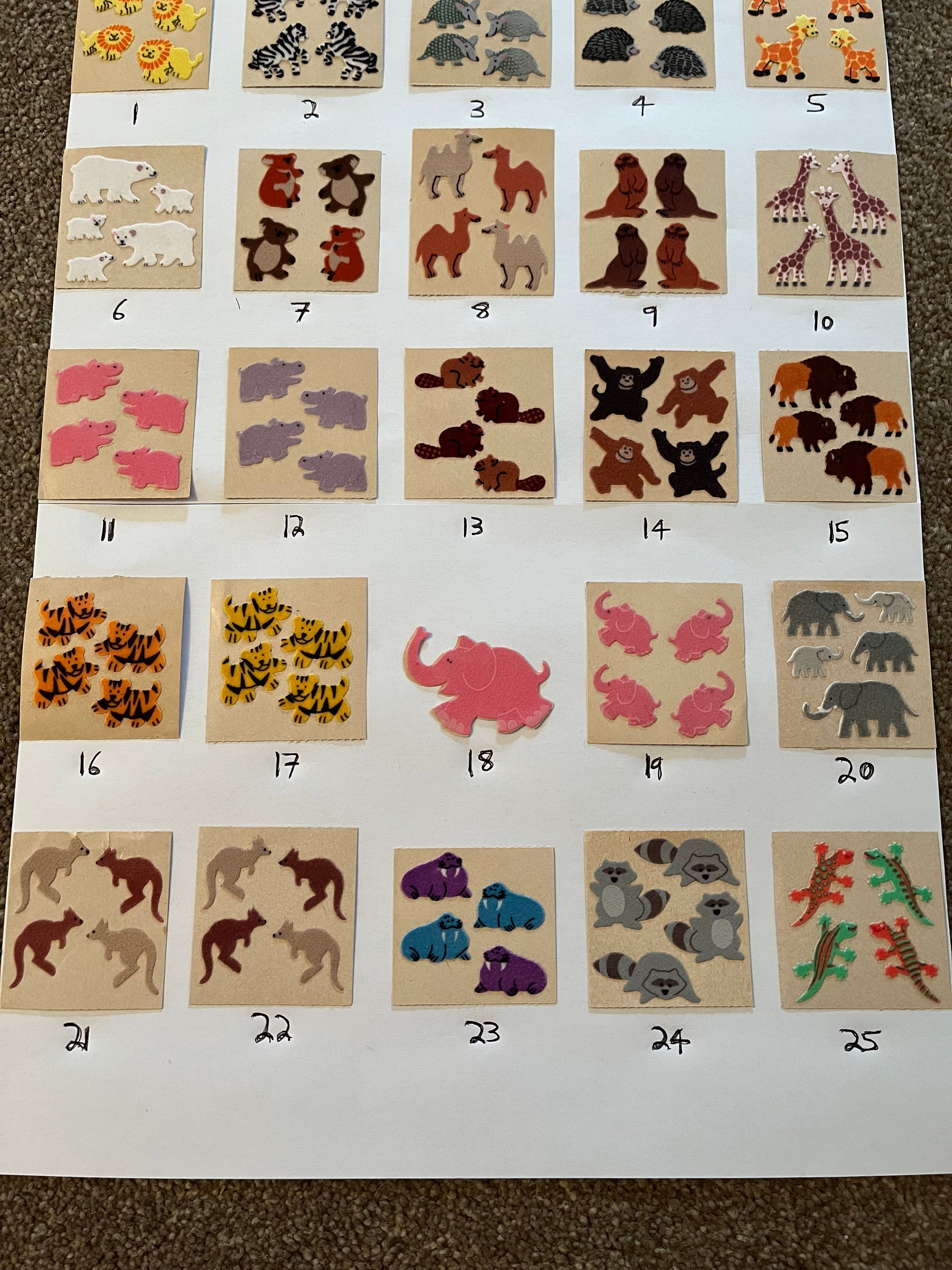 SANDYLION vintage rare fuzzyシール　動物 il_fullxfull.5063722349_6wjo.jpg
