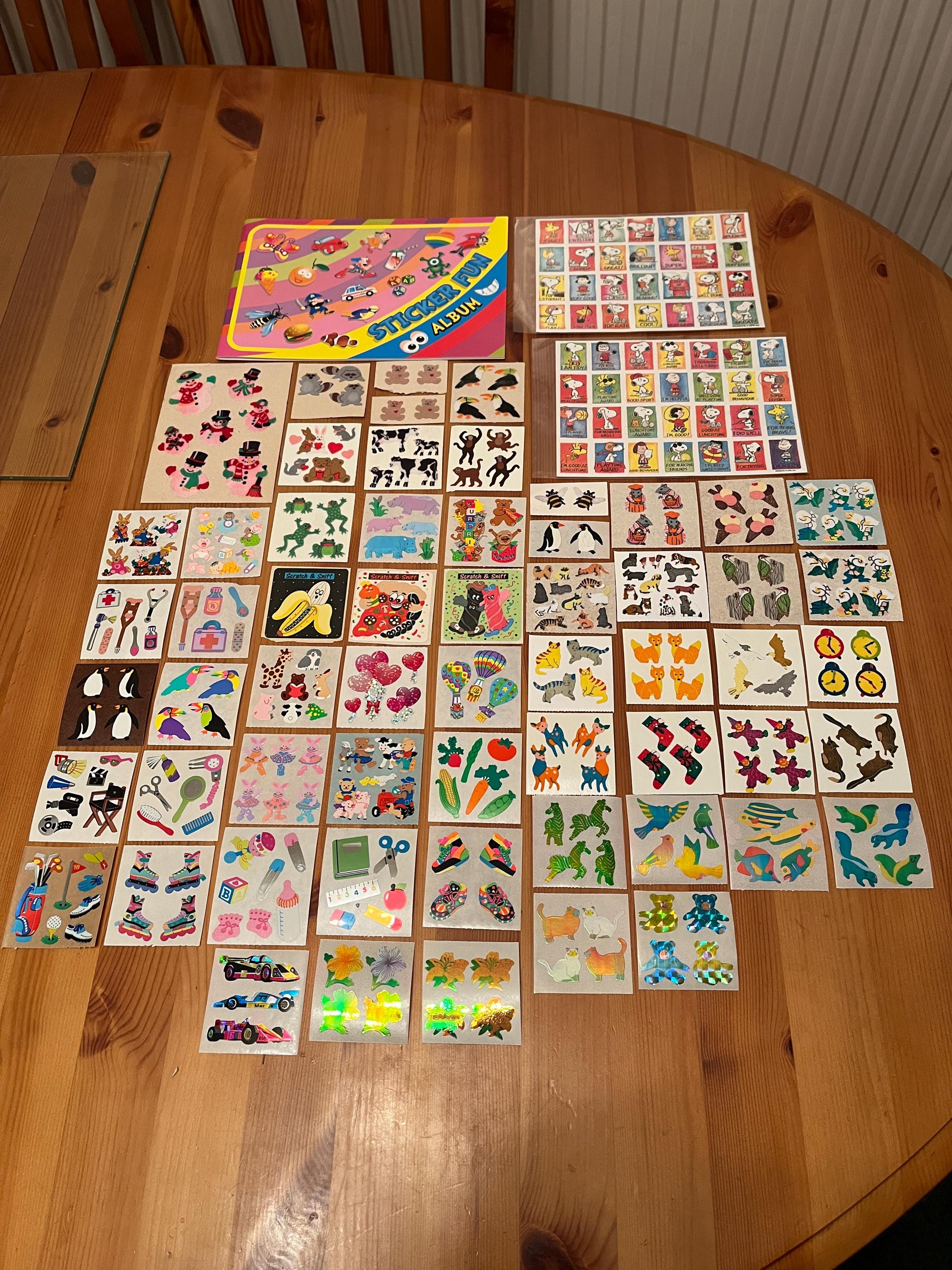 Sandylion Sticker Lot With Purple Peach Sticker Album - Etsy