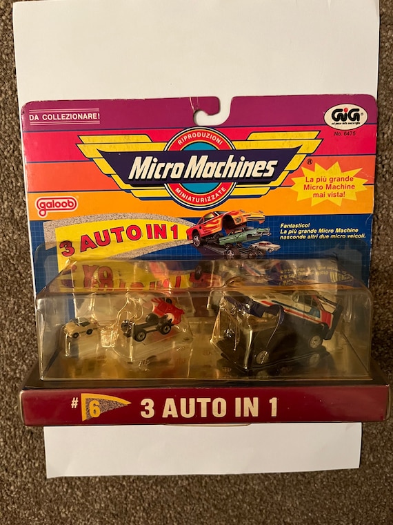 Micro Machines Vintage Rare Triplesiders Set 3 Cars in 1 Etsy
