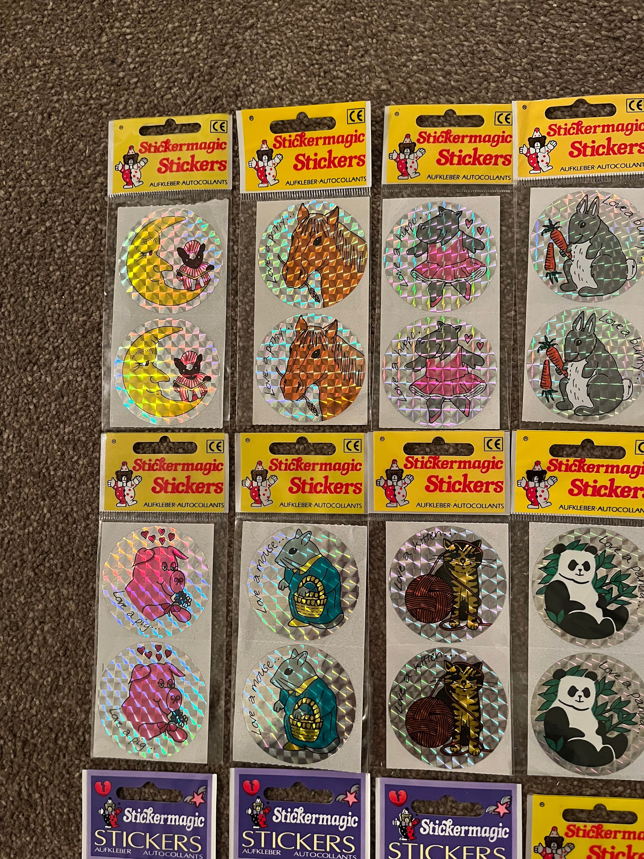 Fuzzy R Sticker Stickermagic Prismatic and Fuzzy Stickers - Please Choose From Drop ...