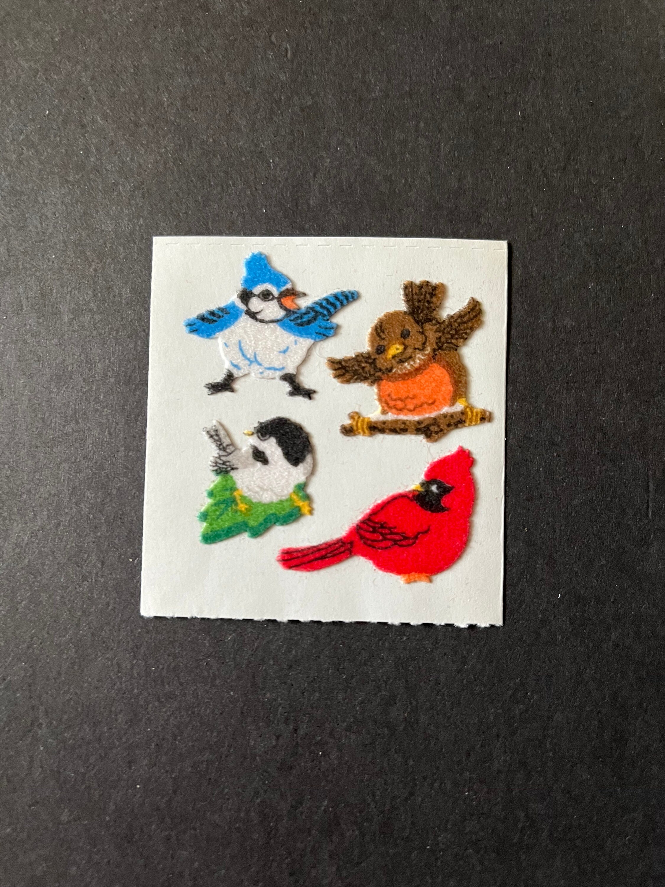 Sandylion Vintage Rare Fuzzy Bird Stickers - Etsy