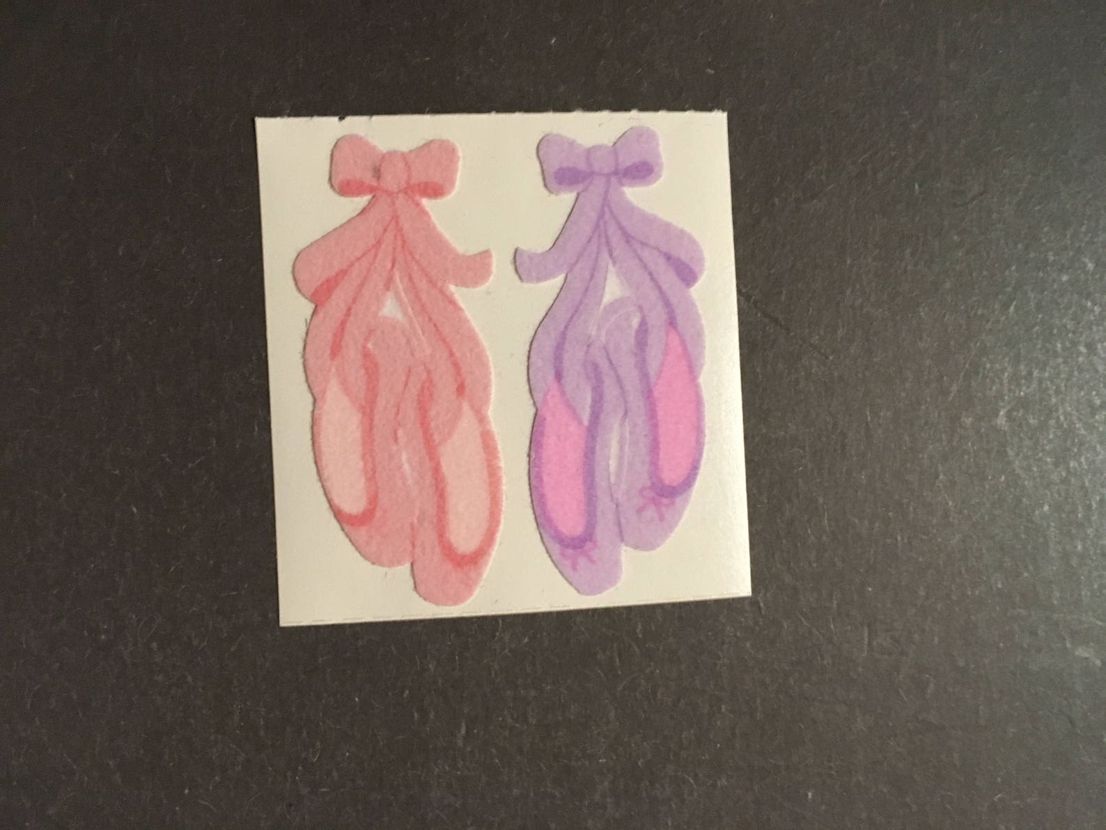 sandylion vintage rare fuzzy ballet shoe stickers