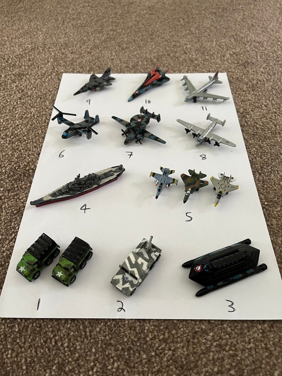 Micro Machines Vintage Army Planes Boat Vehicles Please Choose From Drop Down List Etsy UK